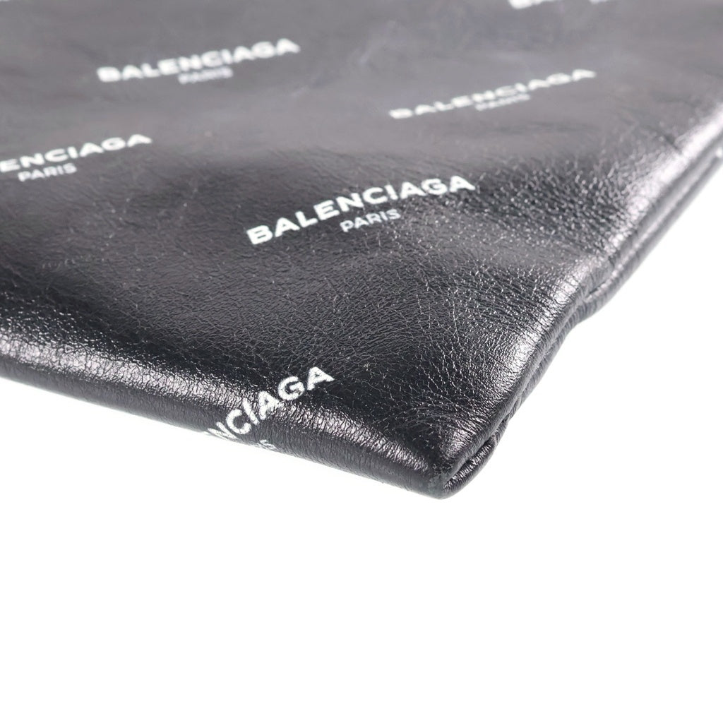 BALENCIAGA(バレンシアガ) ロゴ クラッチバッグ ハンドバッグ ブラック 482874