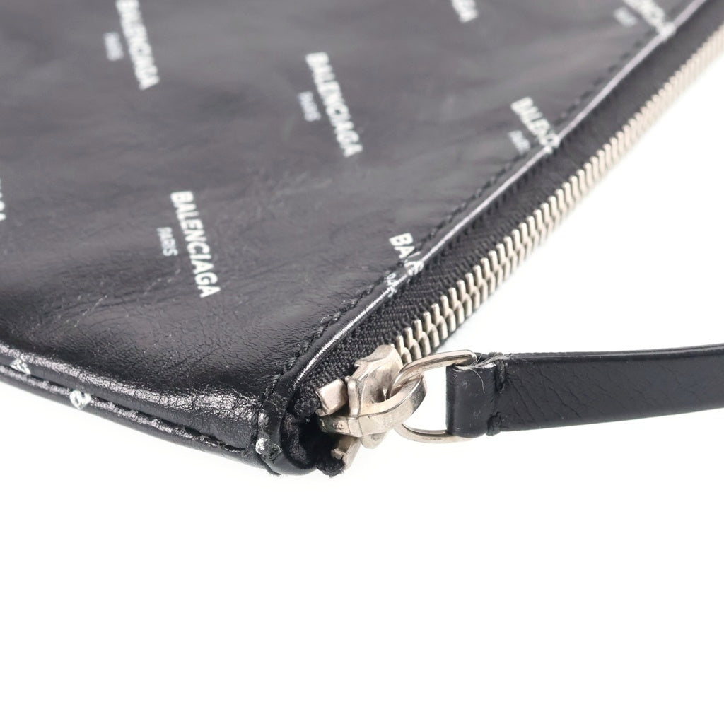 BALENCIAGA(バレンシアガ) ロゴ クラッチバッグ ハンドバッグ ブラック 482874