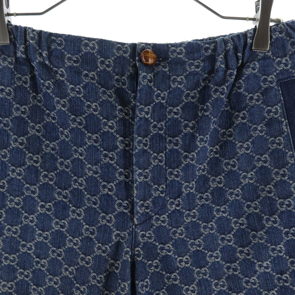 GUCCI(グッチ) GGロゴ エコウォッシュド ショートパンツ ハーフパンツ インディゴ 649093