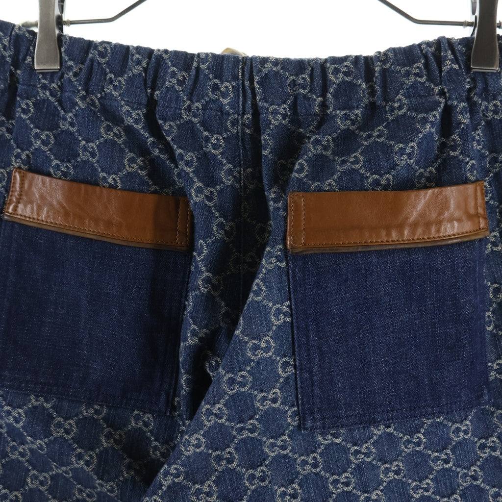 GUCCI(グッチ) GGロゴ エコウォッシュド ショートパンツ ハーフパンツ インディゴ 649093