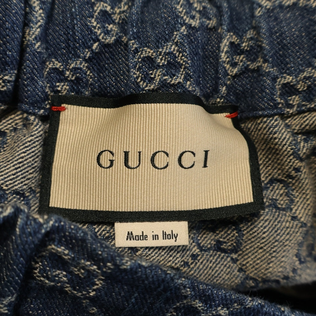 GUCCI(グッチ) GGロゴ エコウォッシュド ショートパンツ ハーフパンツ インディゴ 649093