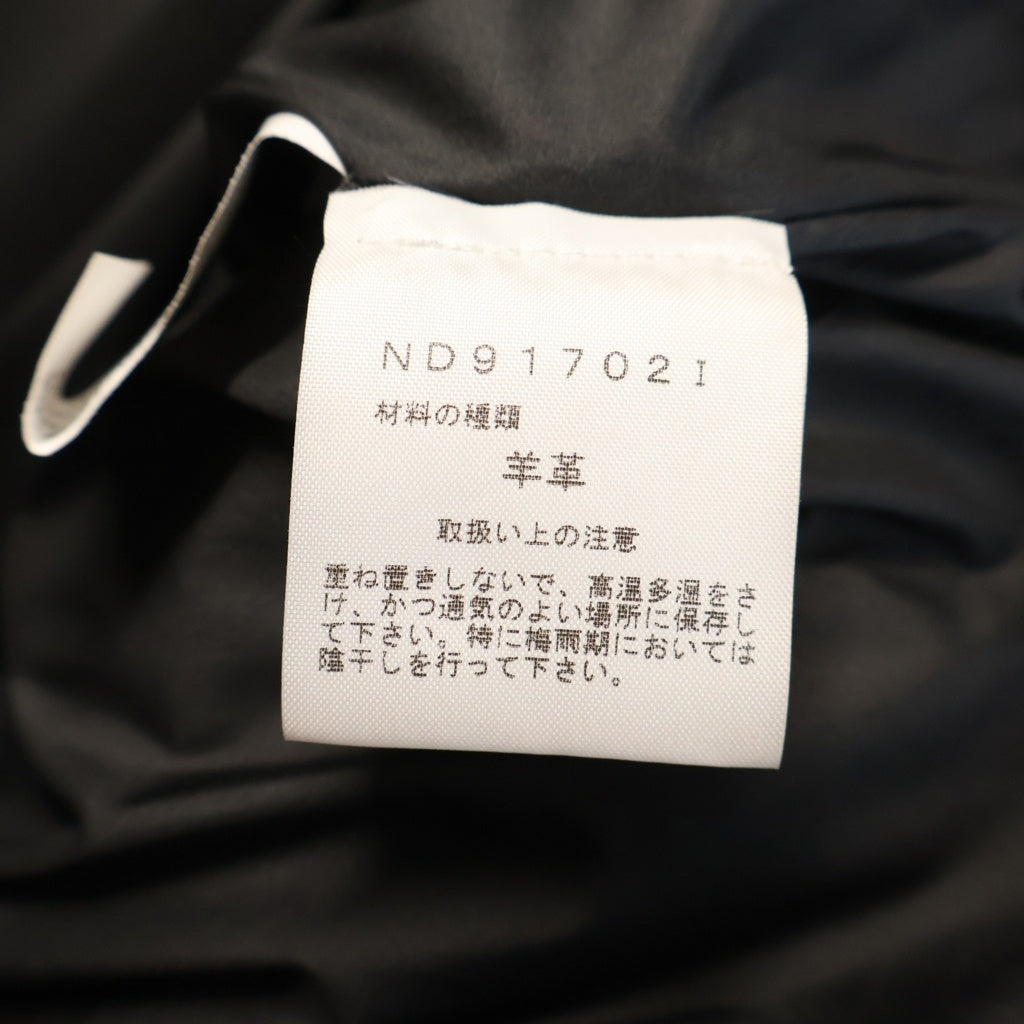 SUPREME(シュプリーム) ×17AW THE NORTH FACE LEATHER NUPTSE JACKET レザー ヌプシ ジャケット ジップアップジャケット レッド ND91702I