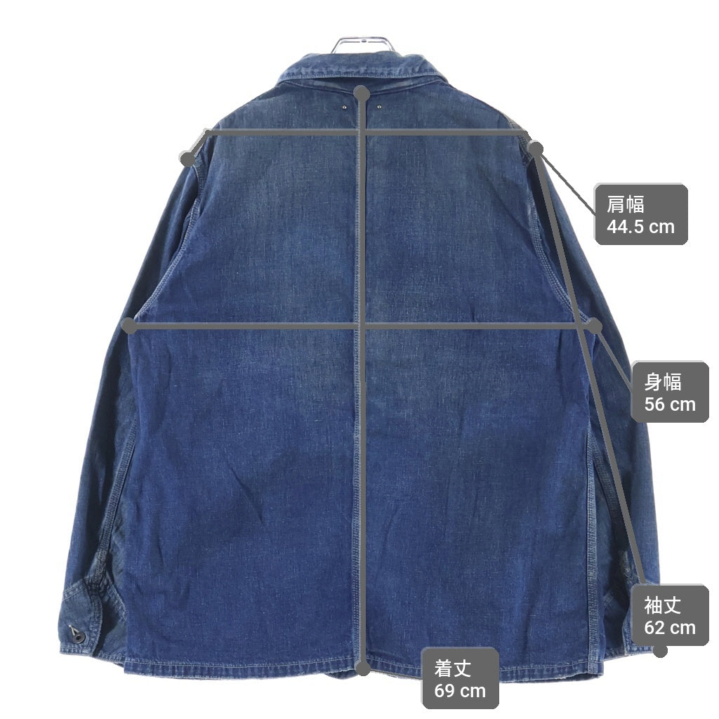 MINEDENIM(マインデニム) G.Nep Denim Liner Coverall JKT デニムカバーオールジャケット インディゴ 2410-8001-85-012