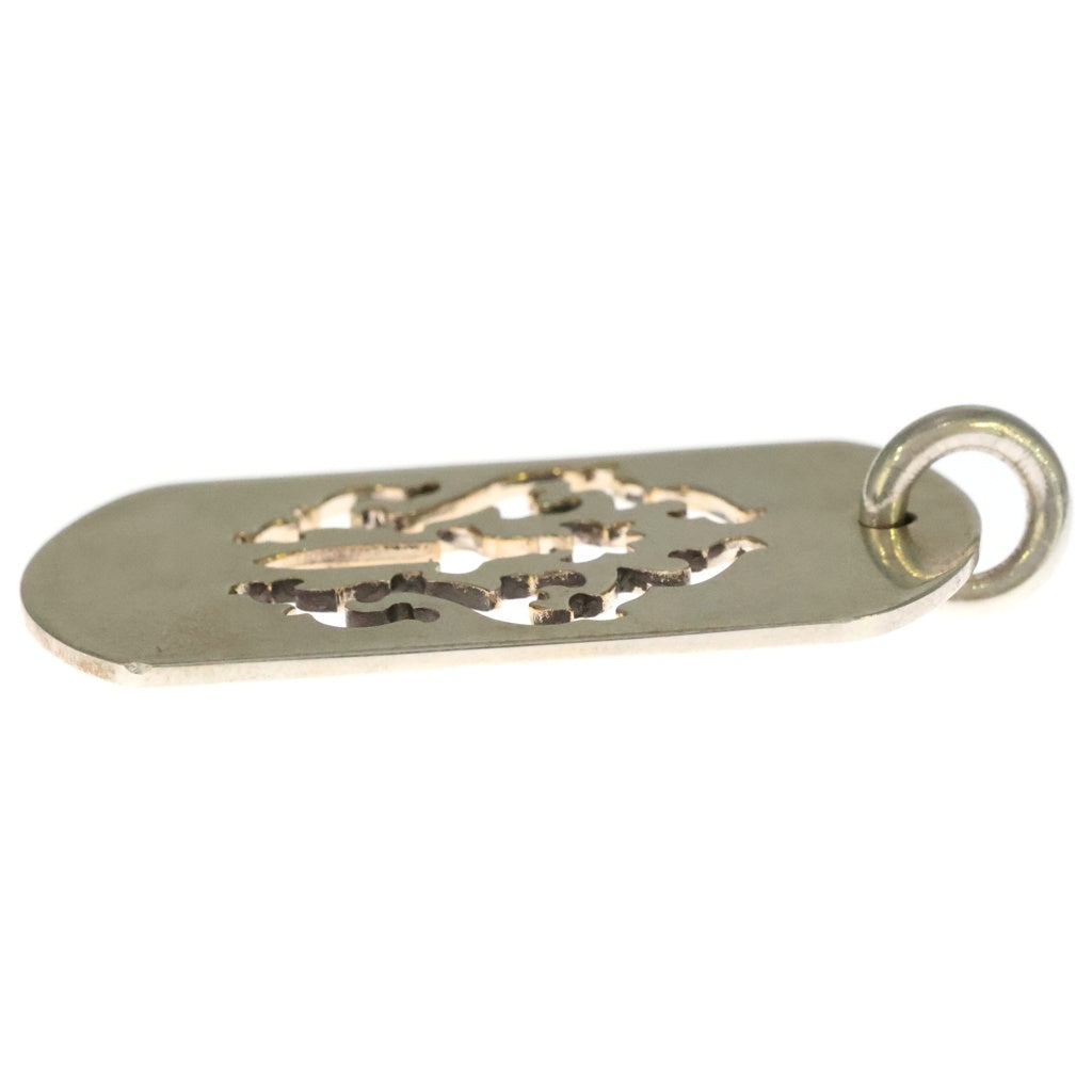 CHROME HEARTS(クロムハーツ) D TAG LRG DAGGER ヴァインダガーカットアウトドッグタグ ラージ ペンダントトップ シルバー BCA240