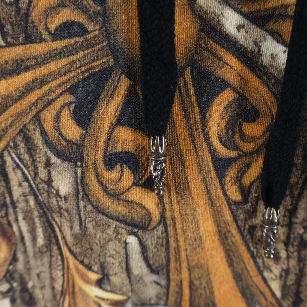 CHROME HEARTS(クロムハーツ) ×NIKE×NOCTA DRAKE HOODIE ナイキ ノクタ ドレイク バックホースシュープリント プルオーバースウェットパーカー フーディー ブラウン