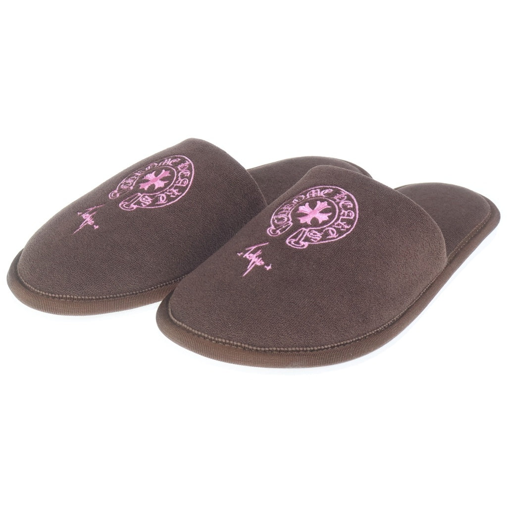 CHROME HEARTS(クロムハーツ) HOTEL SLIPPER TOKYO LIMITED 東京限定 ホースシュー ホテルスリッパ サンダル ブラウン