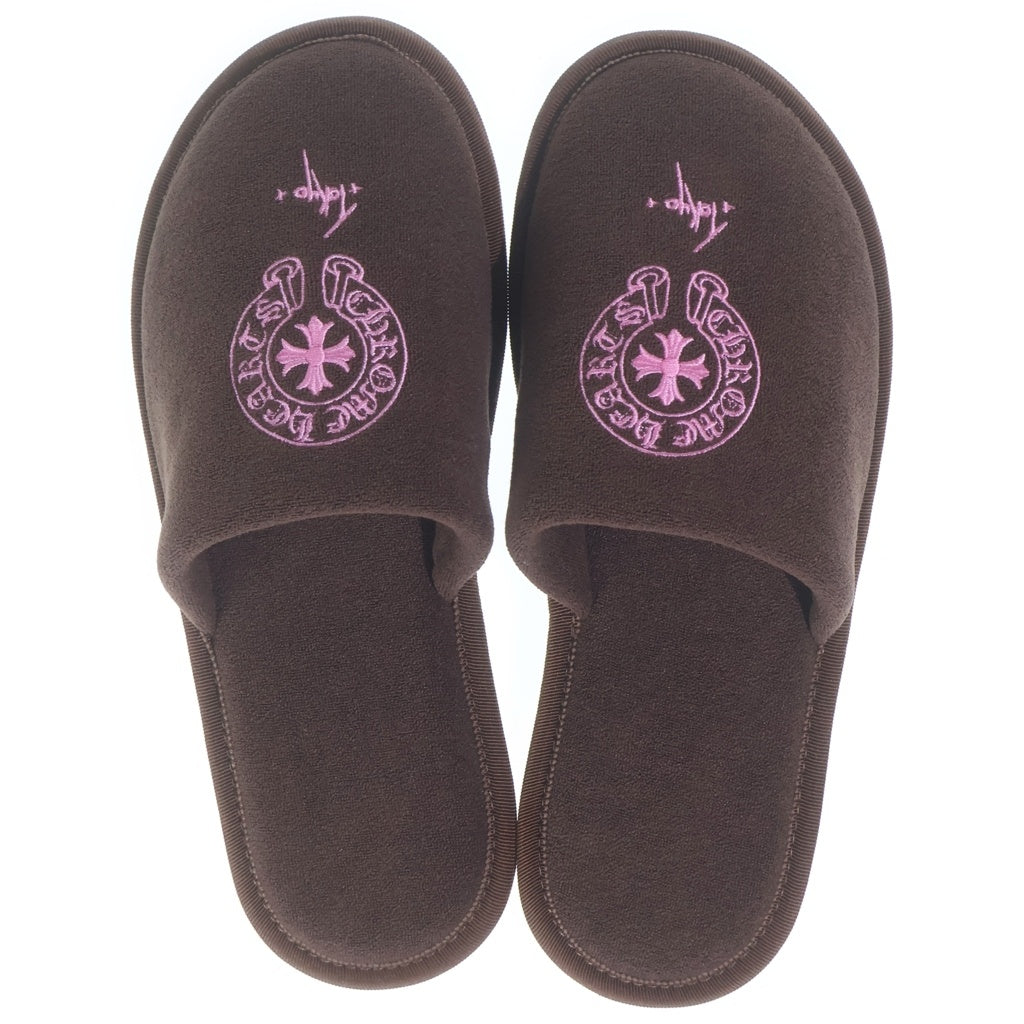 CHROME HEARTS(クロムハーツ) HOTEL SLIPPER TOKYO LIMITED 東京限定 ホースシュー ホテルスリッパ サンダル ブラウン