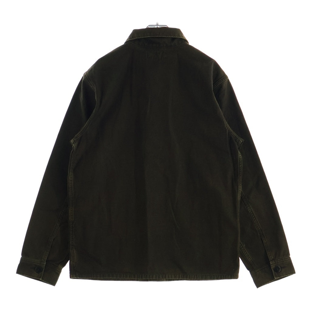 RRL(ダブルアールエル) リバースサティーン オーバーシャツ ロングスリーブ長袖シャツ ウォッシュドブラウン MNRRWOV16820372