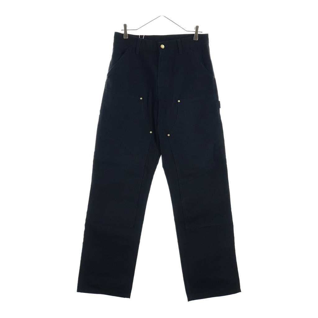 CARHARTT(カーハート) Double Knee Pant ロゴパッチ ジップフライ ダブルニー デニムパンツ ブラック IO31501-26FP