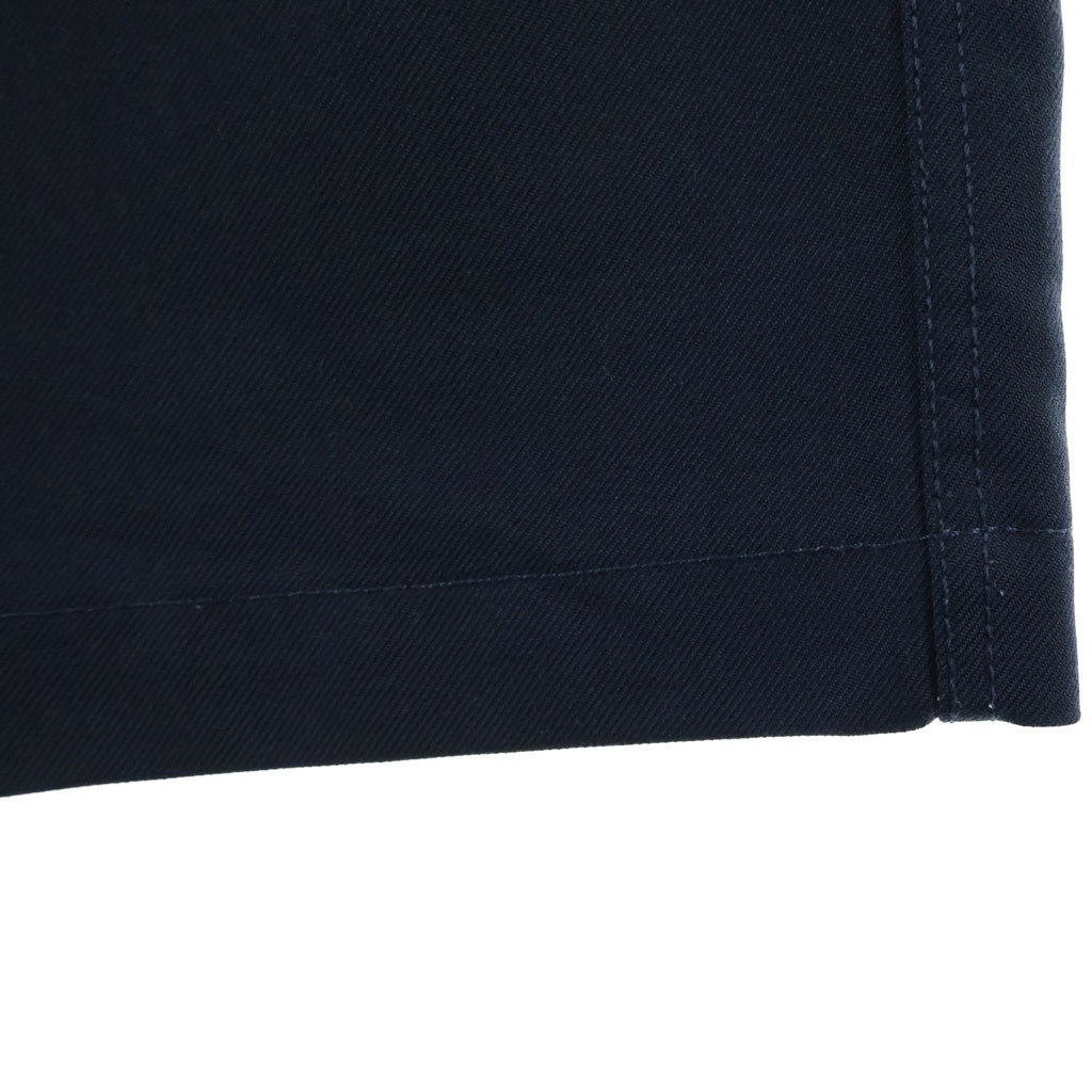 COMME des GARCONS SHIRT(コムデギャルソンシャツ) ウール ポリエステル ツイル サイドアジャストパンツ スラックス ネイビー FJ-P007