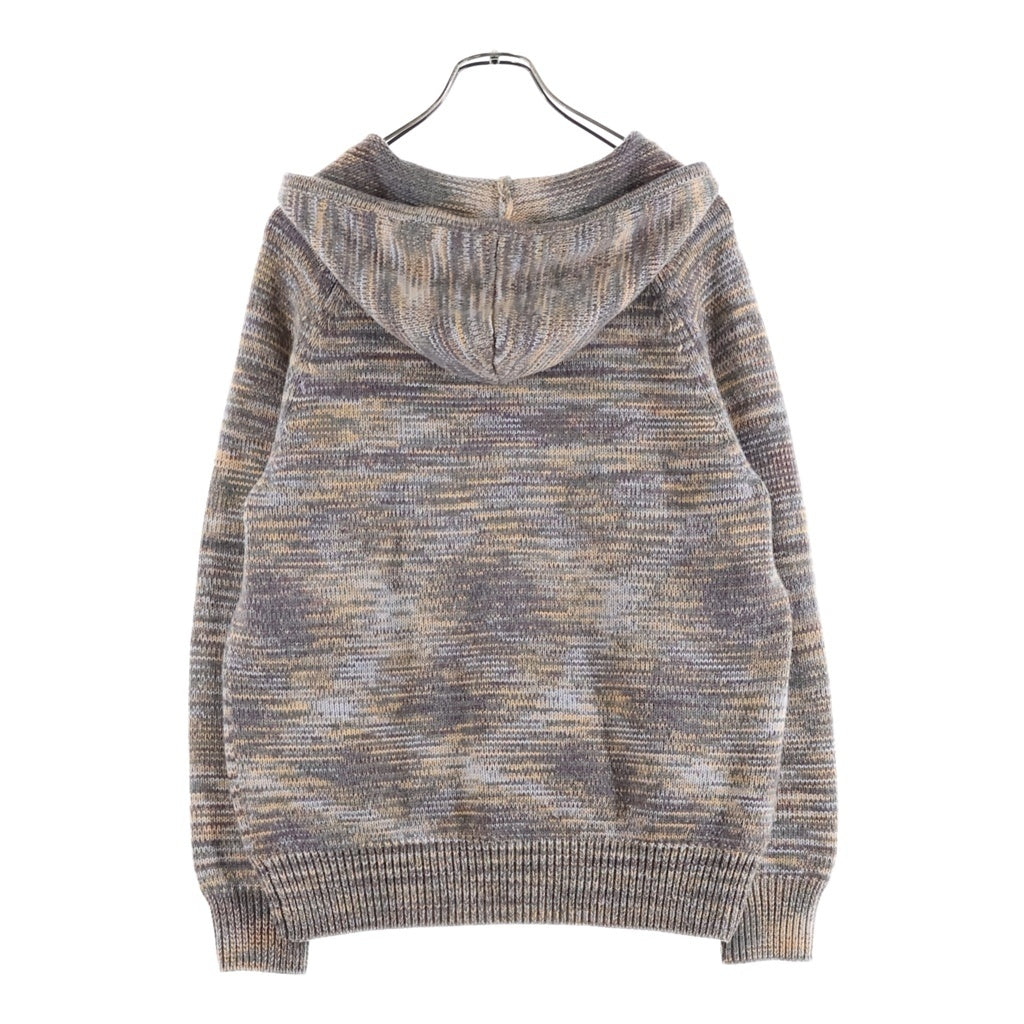 Palace Skateboards(パレススケートボーズ) SPACE KNIT ZIP UP HOODIE ロゴ刺繍 フーデッドジップアップパーカー マルチ