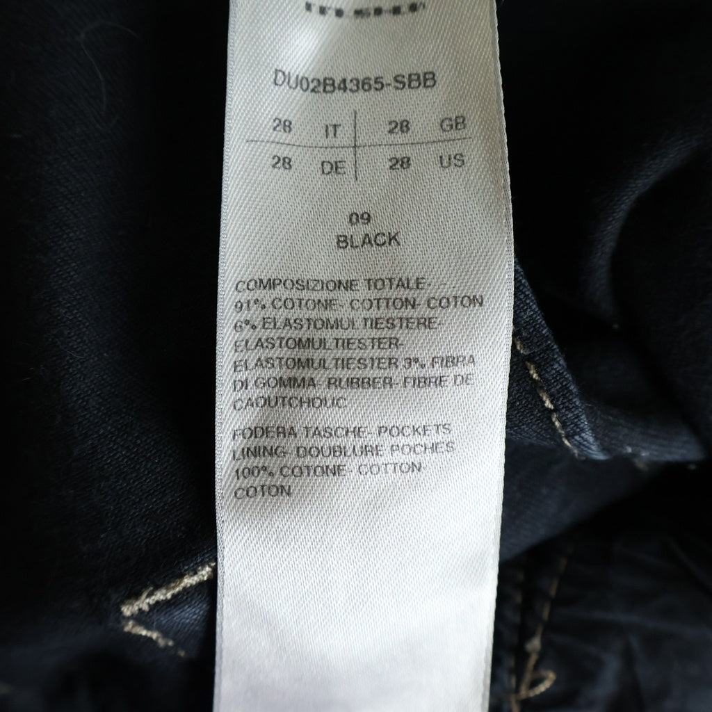 RICKOWENS DARKSHDW(リックオウエンスダークシャドウ) BOLAN BOOTCUT DENIM PANTS ボラン ブーツカット ジップフライ デニムパンツ ブラック DU02B4365-SBB