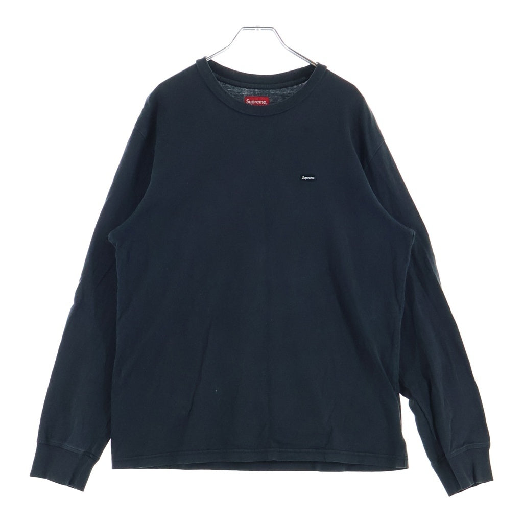 SUPREME(シュプリーム) Small Box Tee スモールボックスロゴ クルーネック コットン 長袖Tシャツ カットソー ブラック