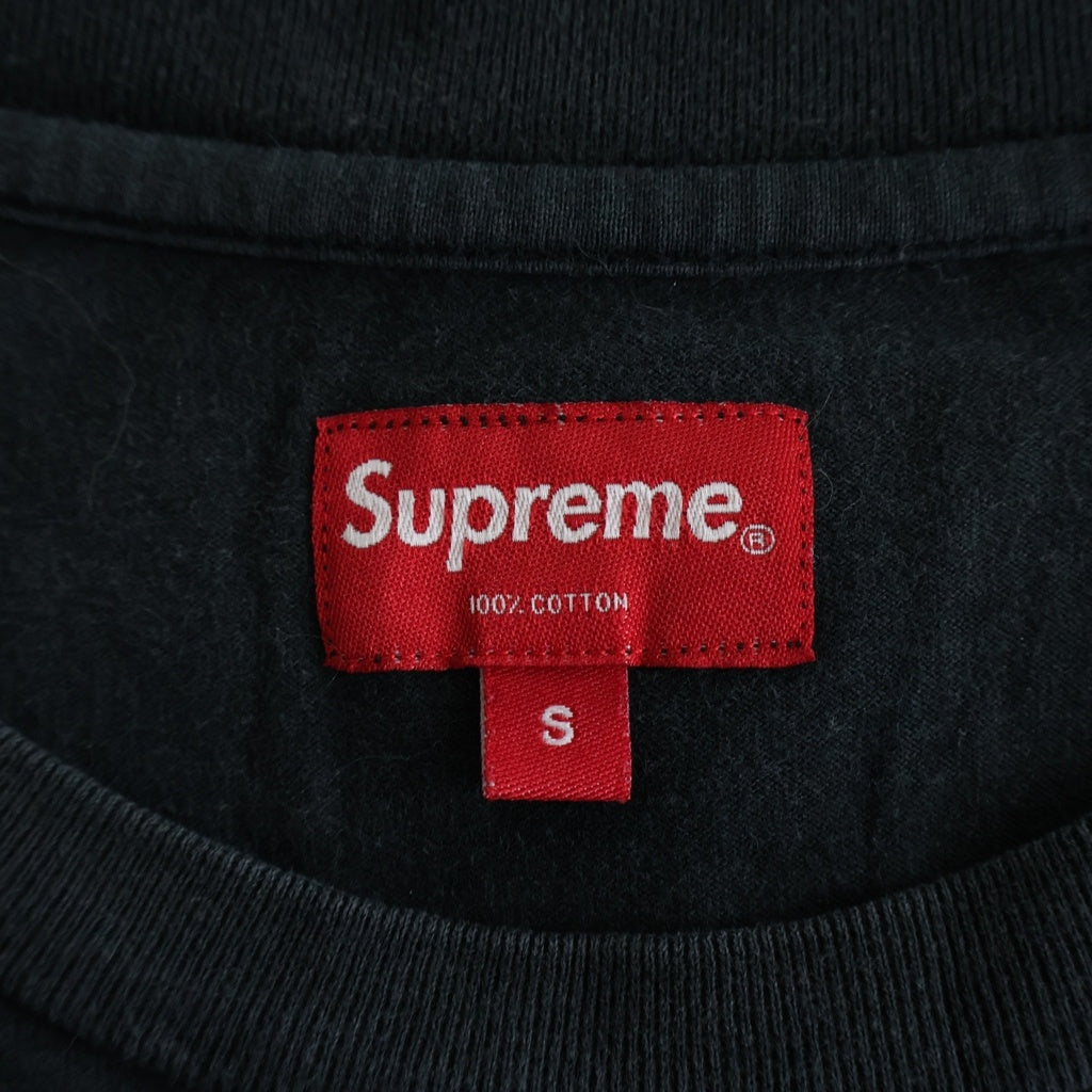 SUPREME(シュプリーム) Small Box Tee スモールボックスロゴ クルーネック コットン 長袖Tシャツ カットソー ブラック