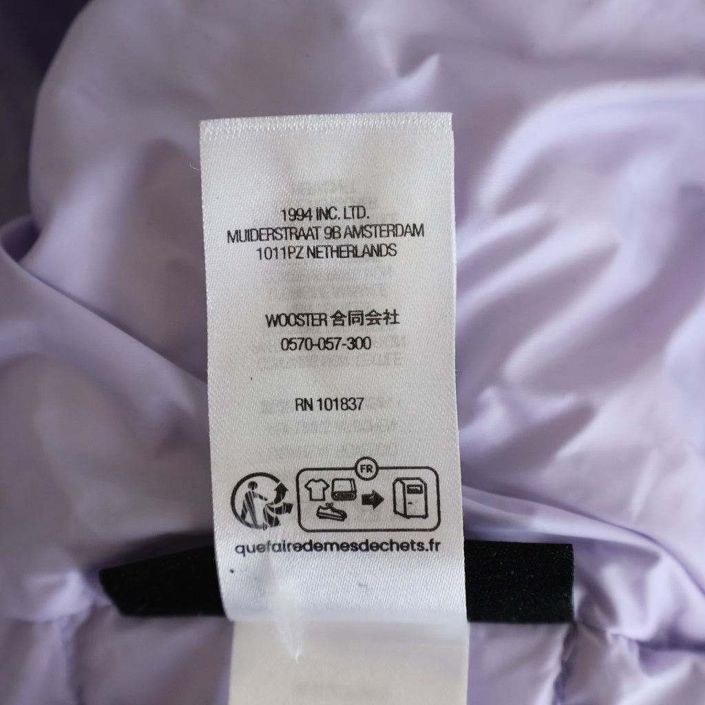 SUPREME(シュプリーム) 24AW Micro Down Pullover マイクロ ボックスロゴ フーデッド ハーフジップアップ ダウンジャケット パープル