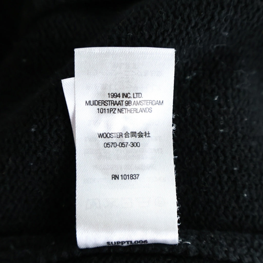 SUPREME(シュプリーム) 22SS Tonal Paneled Sweater フロントロゴ トーナル パーソナルトレーナー クルーネックニット セーター ブラック