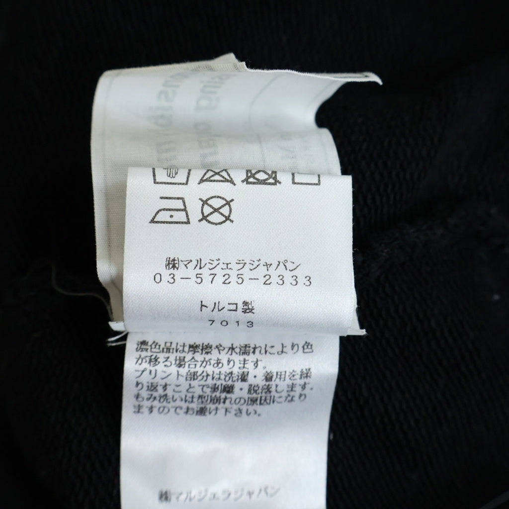 Maison Margiela(メゾンマルジェラ) STEREOTYPE HOODY パッチデザイン ステレオタイプ フーデッド スウェット パーカー ブラック S50GU0132