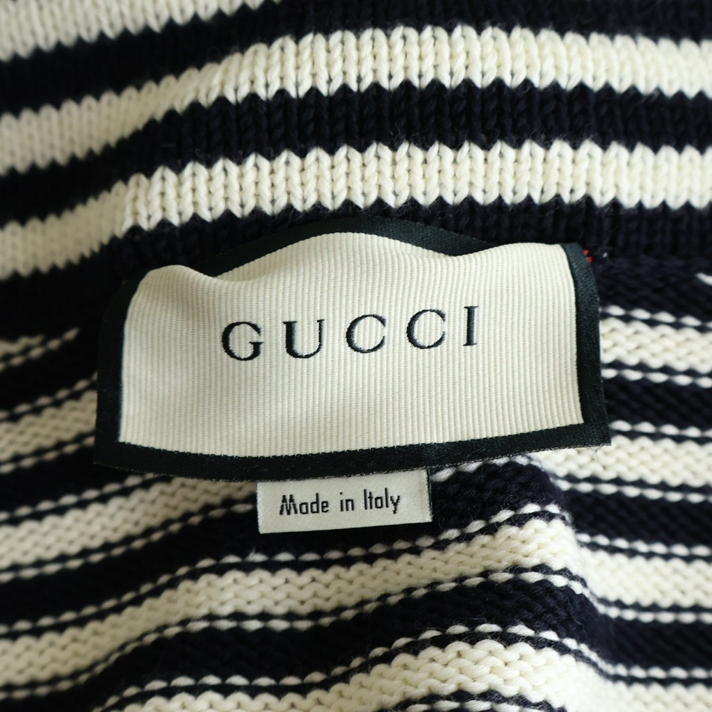 GUCCI(グッチ) GGロゴ 総柄デザイン ジップアップ ジャガード ニット セーター マルチ 545701-XKABP