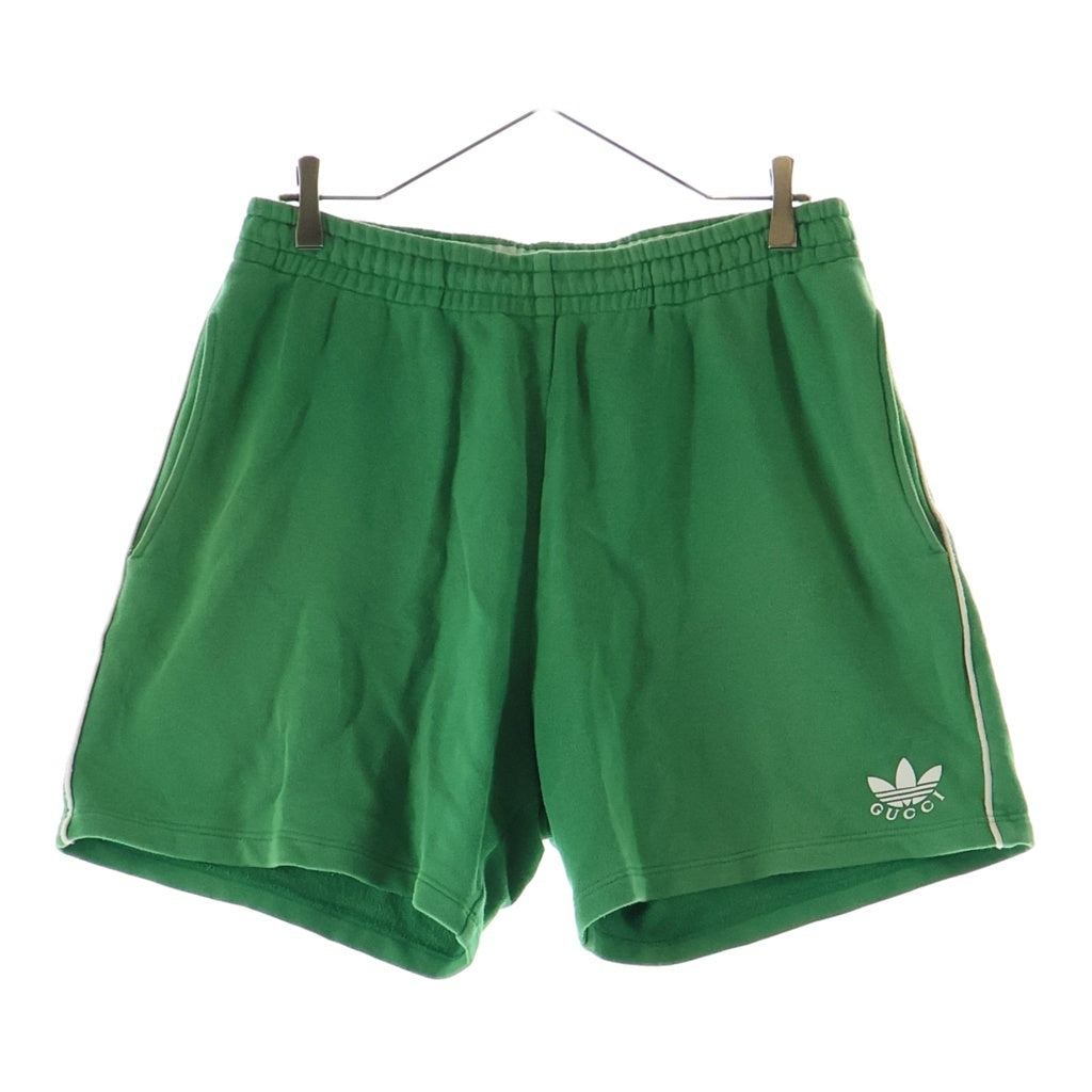 GUCCI(グッチ) ×adidas アディダス スウェット ショートパンツ グリーン 691640 XJEKQ
