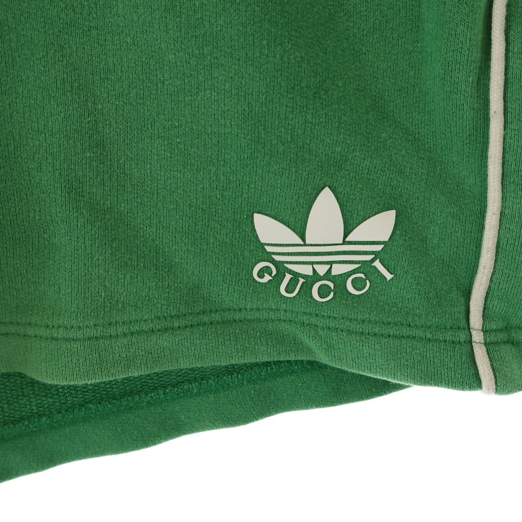 GUCCI(グッチ) ×adidas アディダス スウェット ショートパンツ グリーン 691640 XJEKQ
