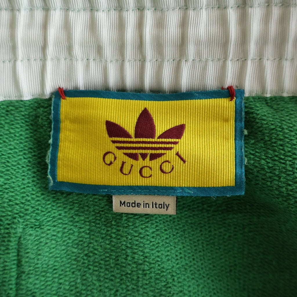 GUCCI(グッチ) ×adidas アディダス スウェット ショートパンツ グリーン 691640 XJEKQ