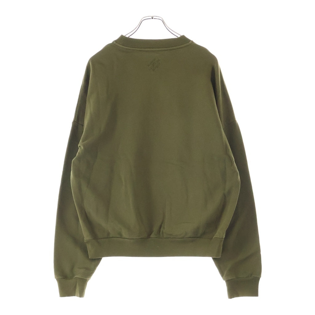LOUIS VUITTON(ルイヴィトン) 24SS シグネチャーロゴ スタッズ スウェットトレーナー カーキ HQY88W
