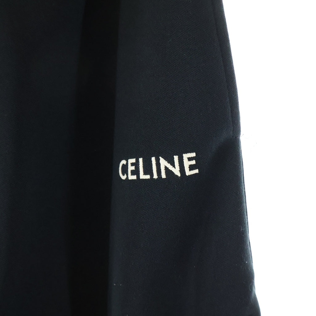 CELINE(セリーヌ) 21AW エンブロイダリー サイドライントラックパンツ 2Z0991210 ブラック
