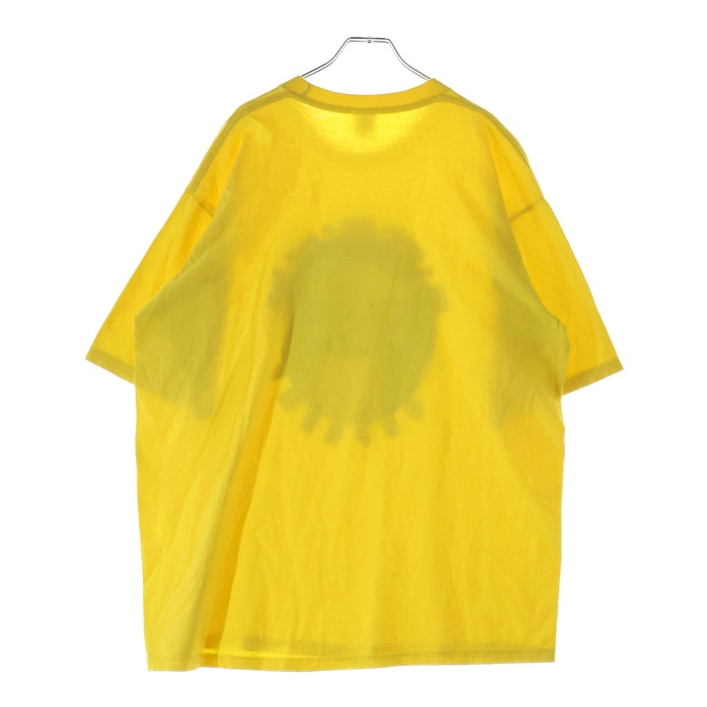 SUPREME(シュプリーム) 23SS Smoke Tee フロントプリント スモーク クルーネック コットン半袖Tシャツ カットソー イエロー