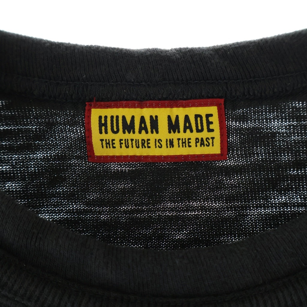 HUMAN MADE(ヒューマンメイド) 渋谷限定 ラビット プリントデザイン クルーネック半袖Tシャツ カットソー ブラック