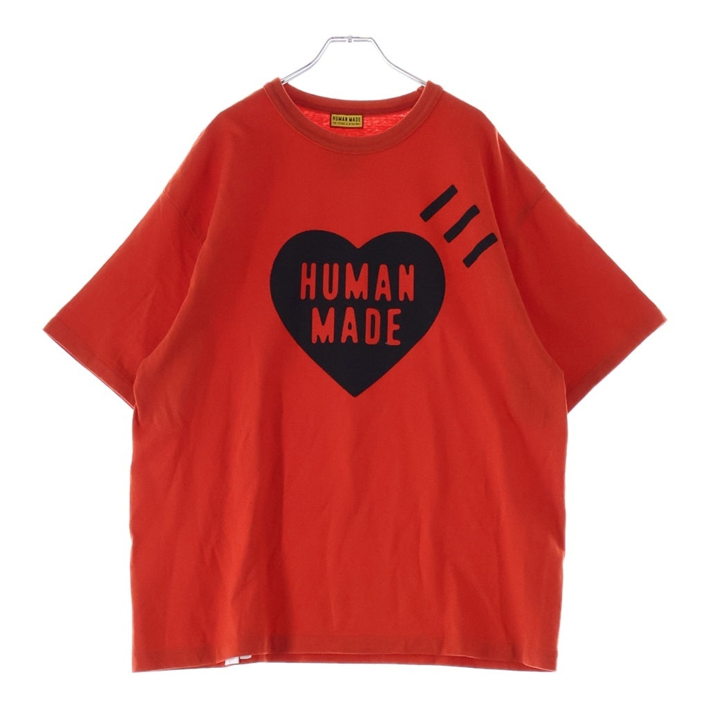 HUMAN MADE(ヒューマンメイド) Color T-Shirt Red フロントプリント クルーネック半袖Tシャツ カットソー レッド