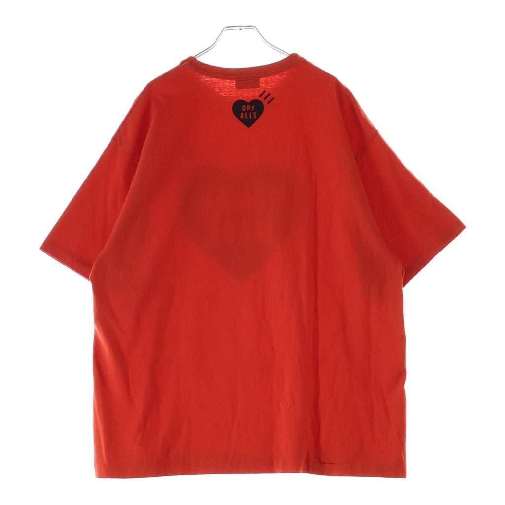 HUMAN MADE(ヒューマンメイド) Color T-Shirt Red フロントプリント クルーネック半袖Tシャツ カットソー レッド