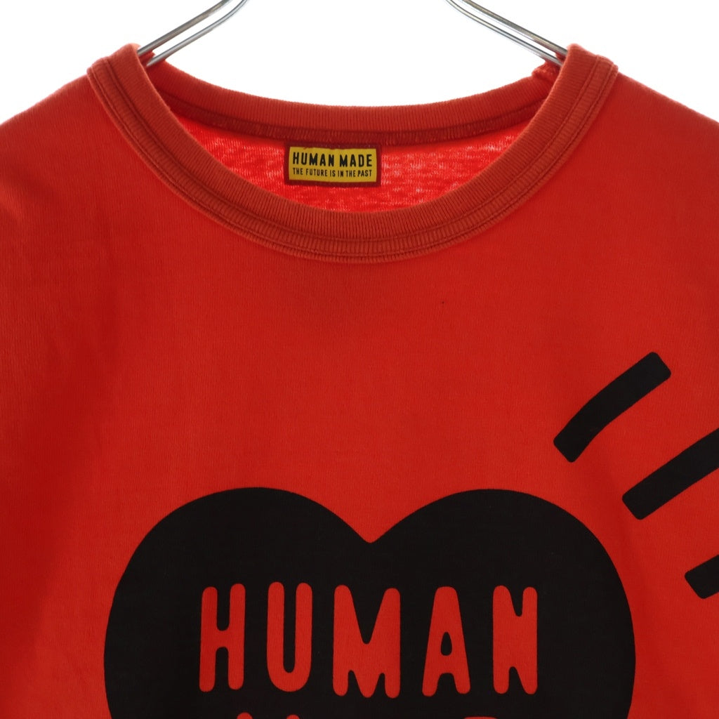 HUMAN MADE(ヒューマンメイド) Color T-Shirt Red フロントプリント クルーネック半袖Tシャツ カットソー レッド