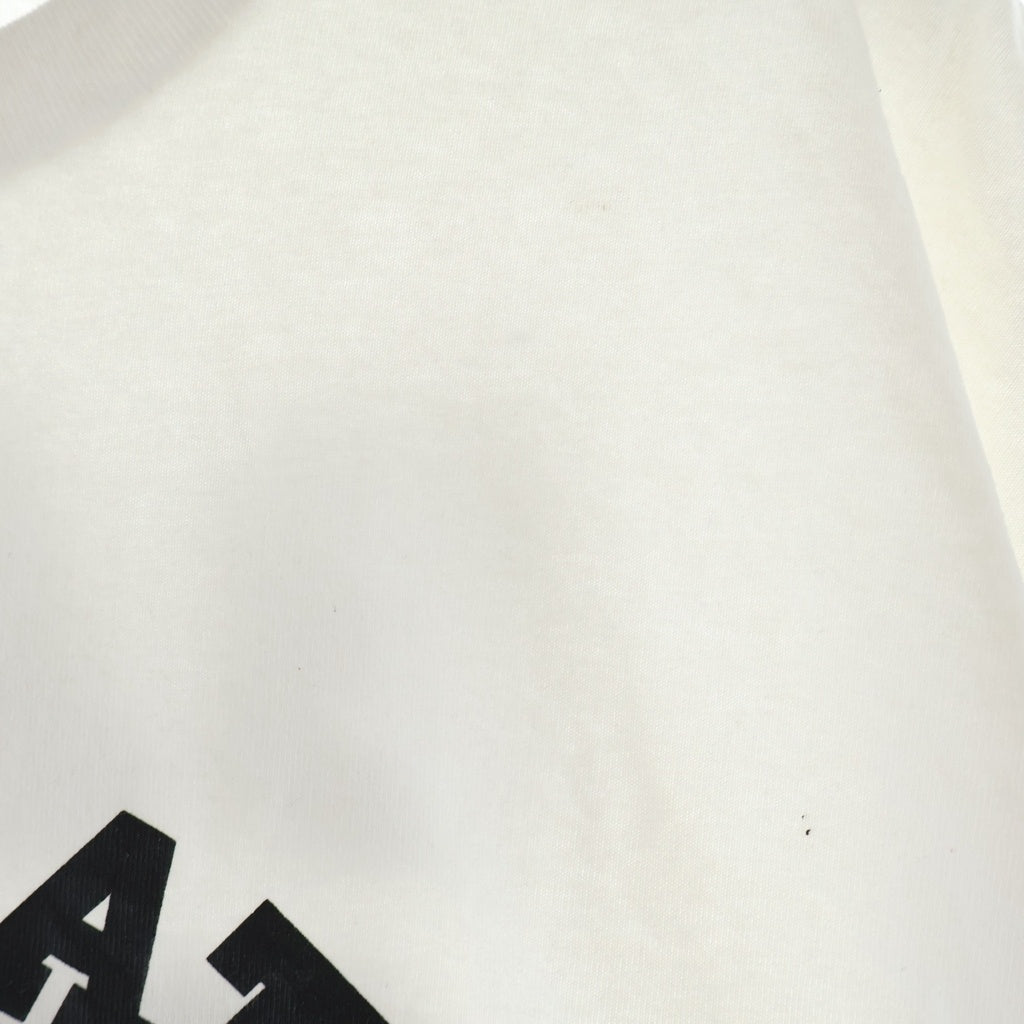 A BATHING APE(アベイシングエイプ) フロントプリント クルーネックコットン 半袖Tシャツ カットソー ホワイト 001TEI731921C