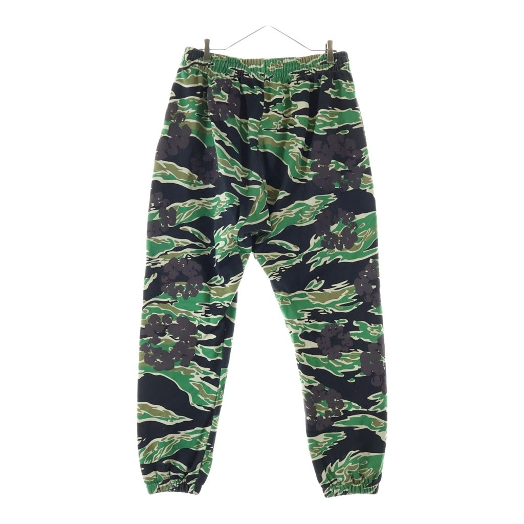 DENIM TEARS(デニムティアーズ) Cotton Wreath Sweatpants フラワー柄 カモ コットン スウェットパンツ カーキ