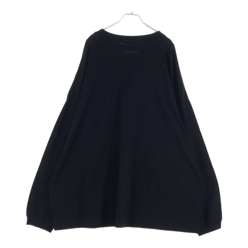 FEAR OF GOD ESSENTIALS(フィアオブゴッド エッセンシャルズ) L/S T-SHIRT カレッジロゴ 長袖Tシャツ ロンT ブラック
