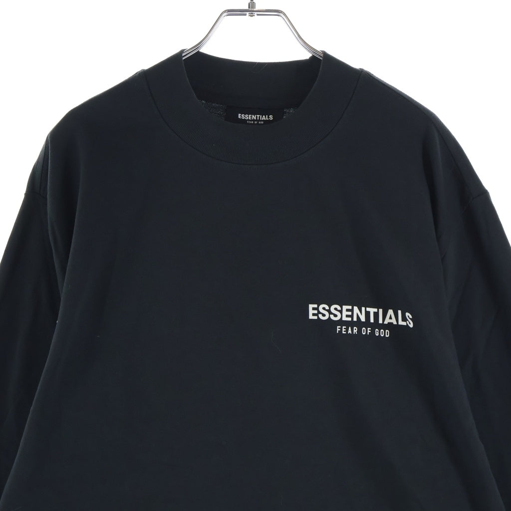FEAR OF GOD ESSENTIALS(フィアオブゴッド エッセンシャルズ) L/S T-SHIRT カレッジロゴ 長袖Tシャツ ロンT ブラック