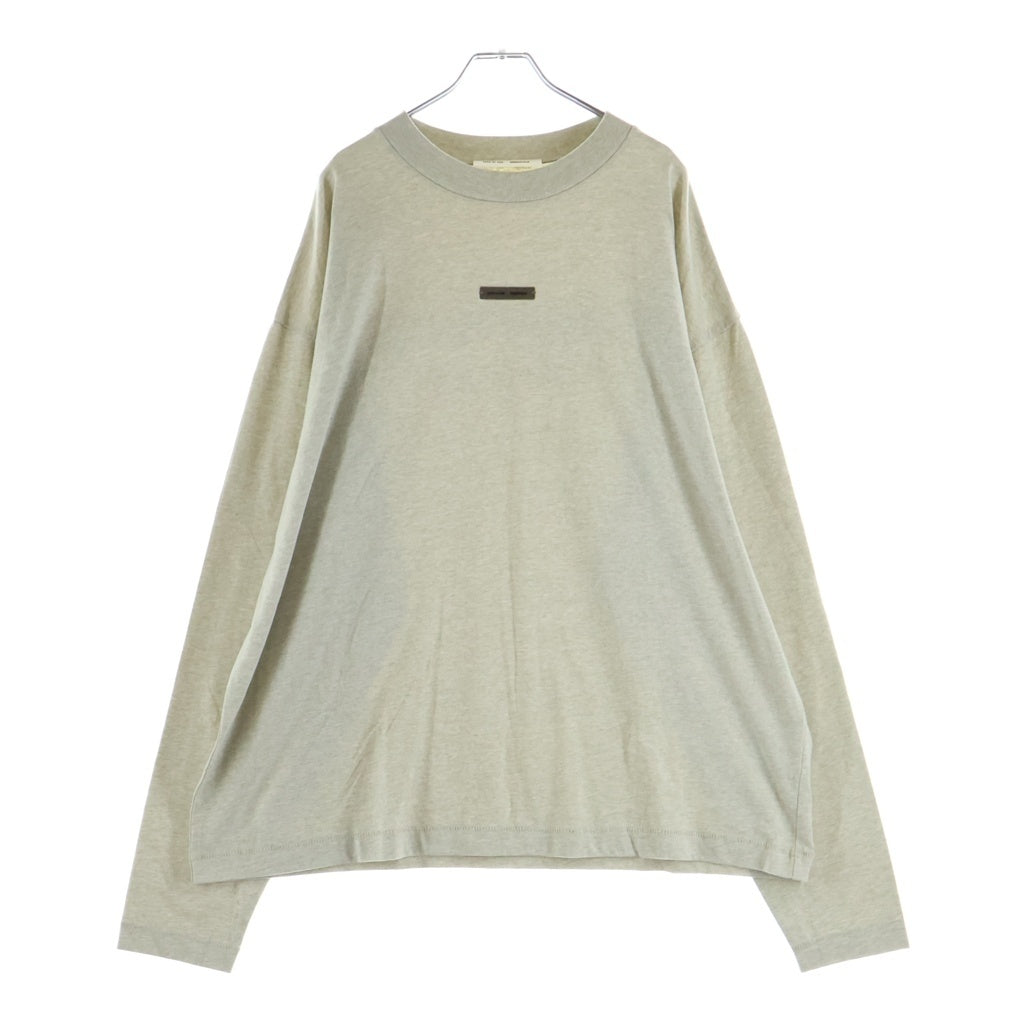 FEAR OF GOD ESSENTIALS(フィアオブゴッド エッセンシャルズ) L/S T-SHIRT ラバーロゴ 長袖Tシャツ ロンT グレージュ