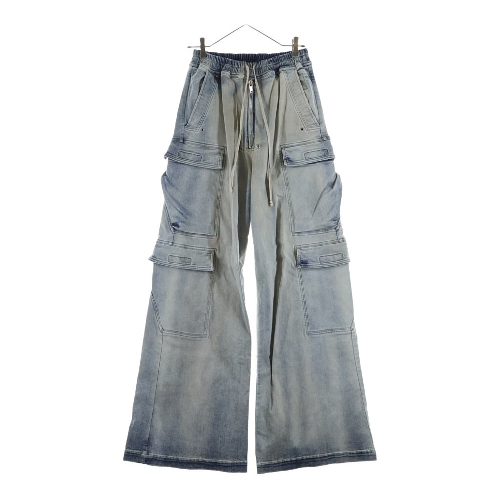 DRKSHDW(ダークシャドウ) 24AW Double Jumbo Cargo Belas ダブルジャンボカーゴベラ デニムカーゴパンツ インディゴ DS02D2324-SKY