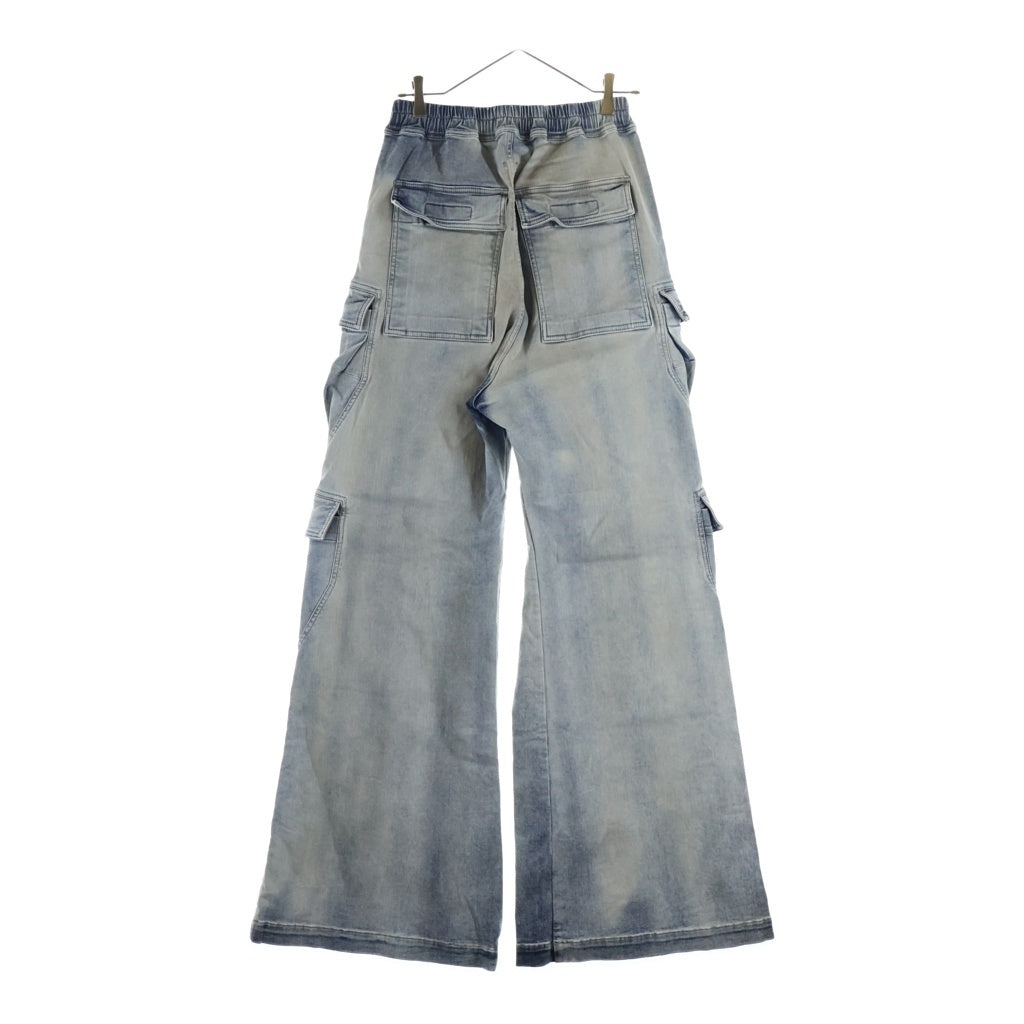 DRKSHDW(ダークシャドウ) 24AW Double Jumbo Cargo Belas ダブルジャンボカーゴベラ デニムカーゴパンツ インディゴ DS02D2324-SKY
