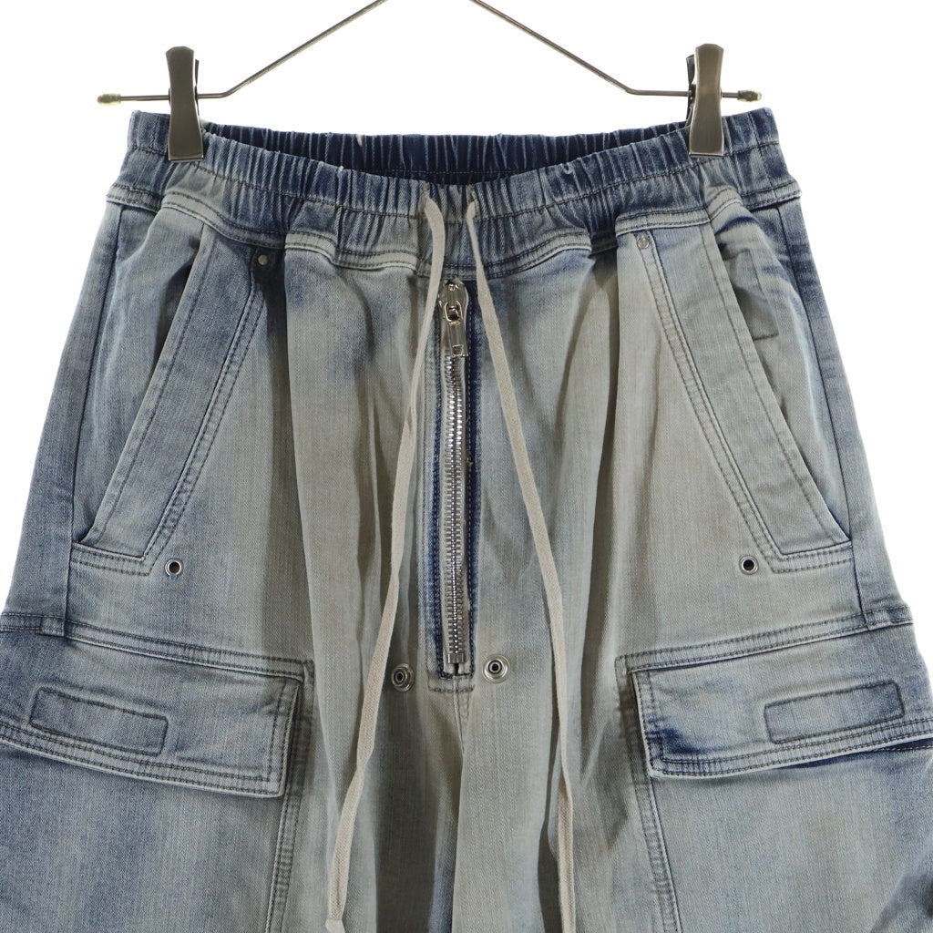 DRKSHDW(ダークシャドウ) 24AW Double Jumbo Cargo Belas ダブルジャンボカーゴベラ デニムカーゴパンツ インディゴ DS02D2324-SKY