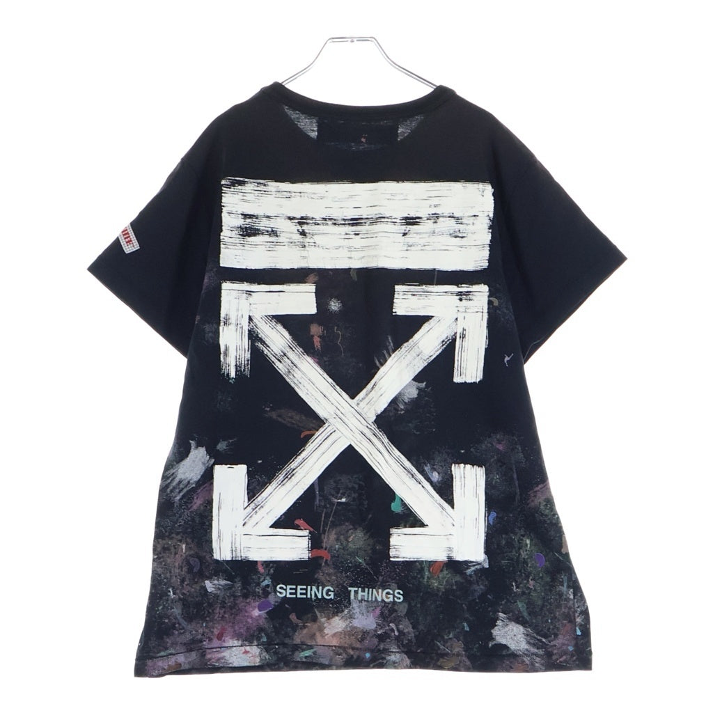 OFF-WHITE(オフホワイト) 17AW Galaxy Brushed T-Shirt ギャラクシー ブラッシュド 半袖Tシャツ ブラック OMAA002F17620017