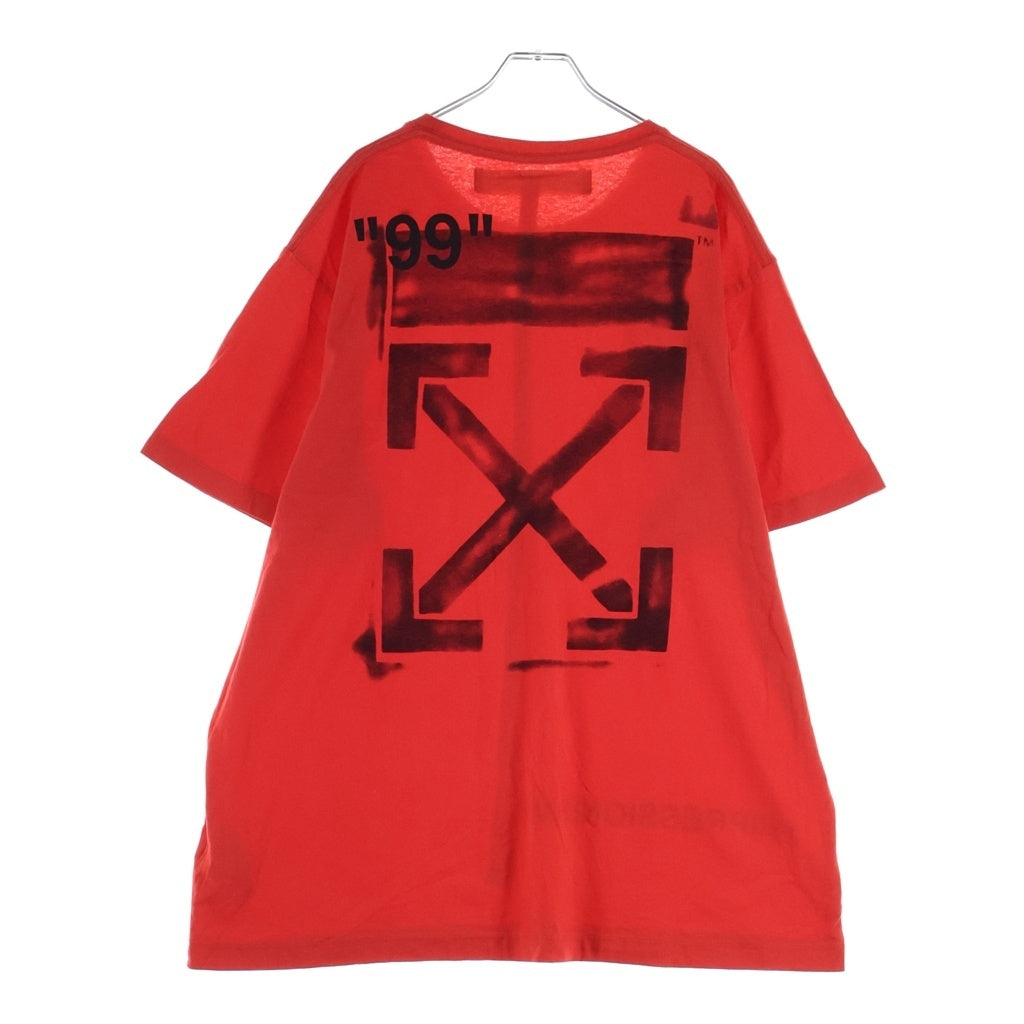 OFF-WHITE(オフホワイト) 19SS Stencil T-Shirt ステンシル 半袖Tシャツ レッド OMAA038R19185015