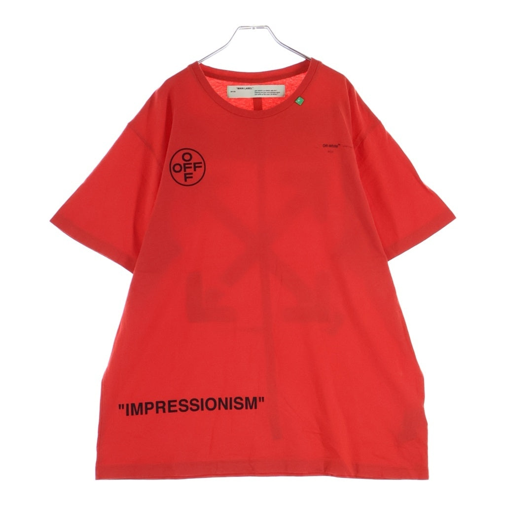 OFF-WHITE(オフホワイト) 19SS Stencil T-Shirt ステンシル 半袖Tシャツ レッド OMAA038R19185015