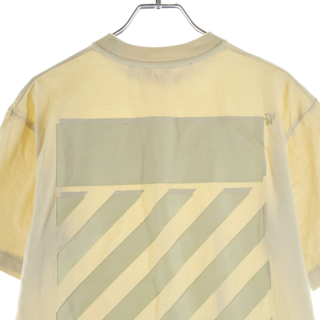 OFF-WHITE(オフホワイト) Diag Printed T-Shirt 半袖Tシャツ ベージュ OWAA049C99JER001