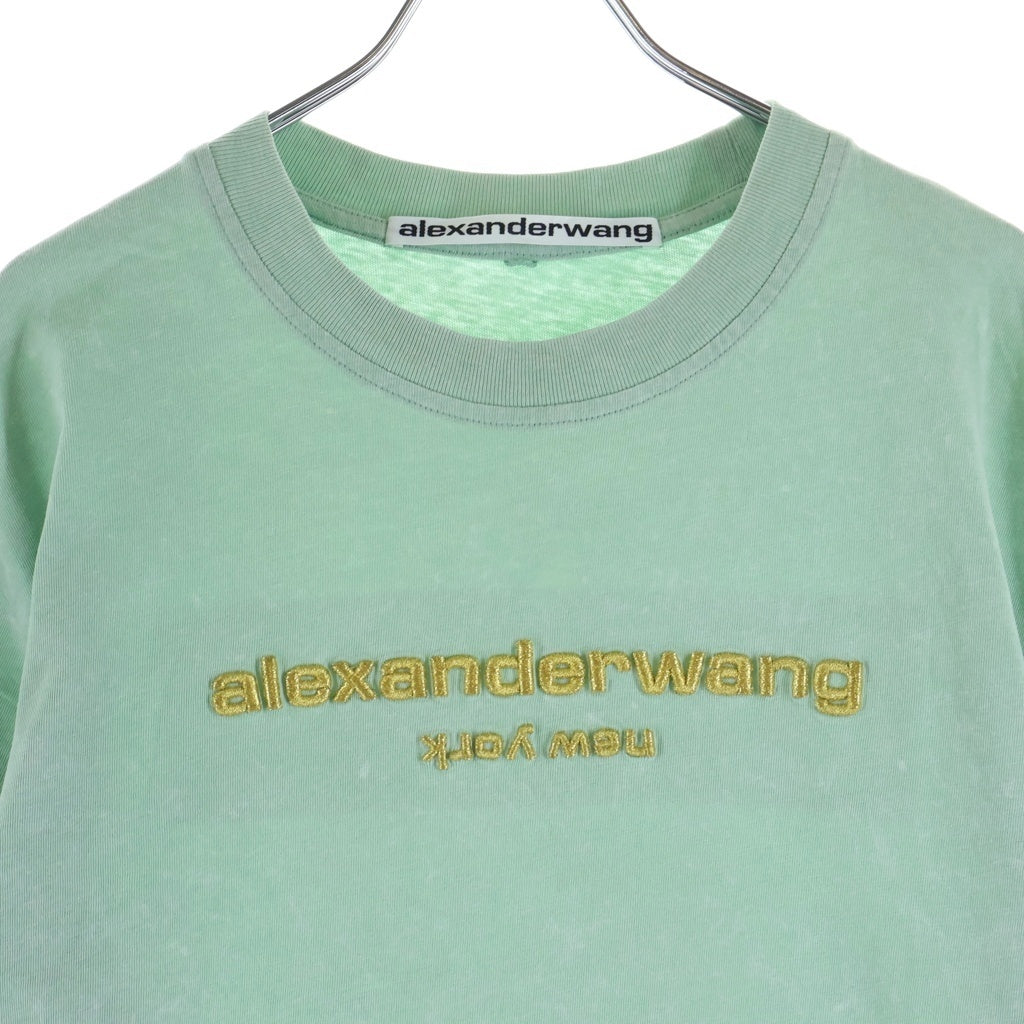 ALEXANDER WANG(アレキサンダーワン) Acid T-Shirt フェード加工 半袖Tシャツ グリーン