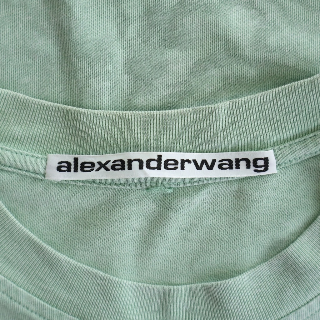 ALEXANDER WANG(アレキサンダーワン) Acid T-Shirt フェード加工 半袖Tシャツ グリーン