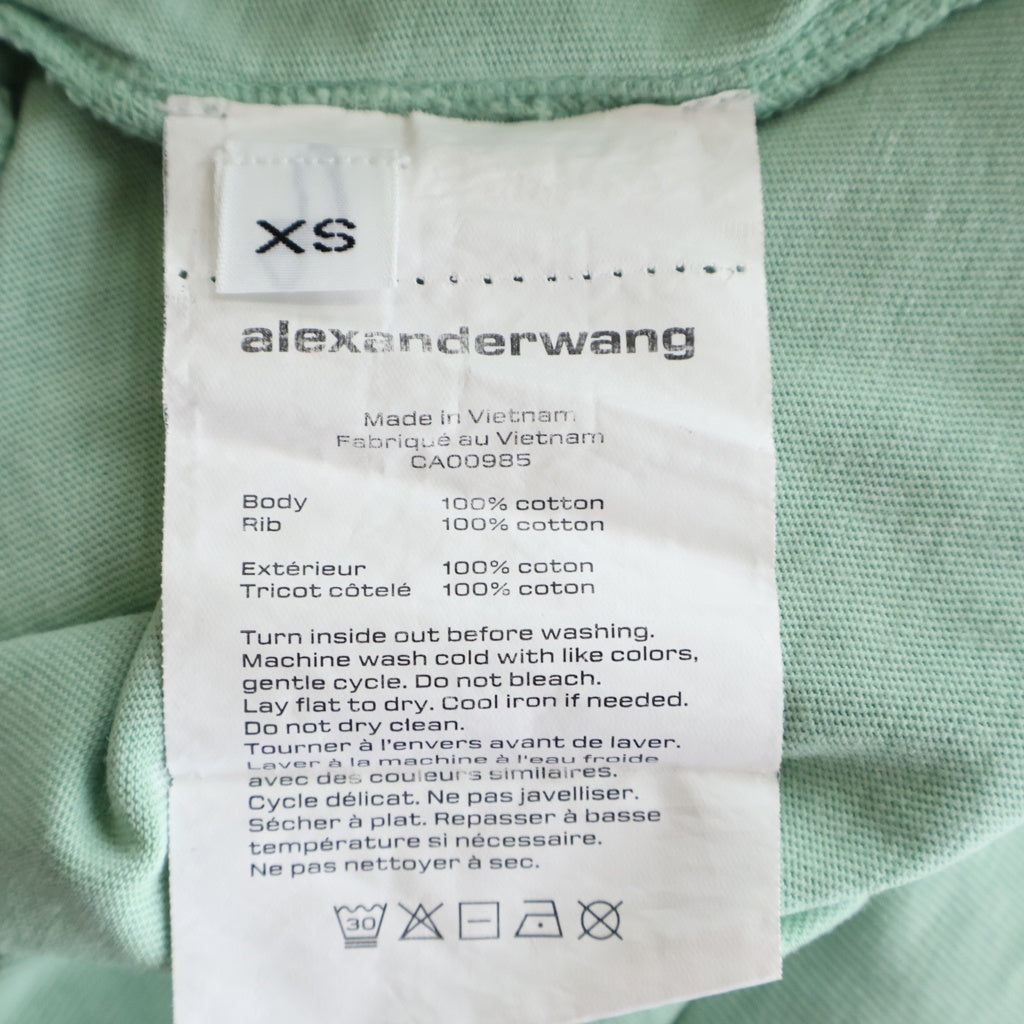 ALEXANDER WANG(アレキサンダーワン) Acid T-Shirt フェード加工 半袖Tシャツ グリーン