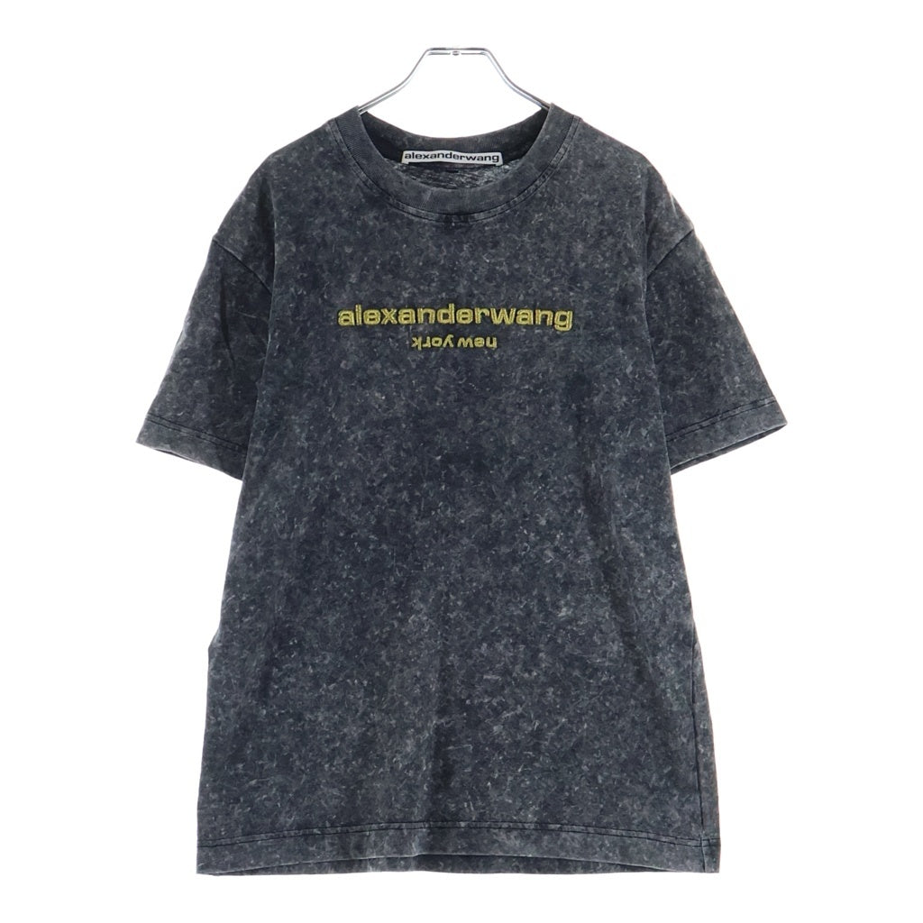 ALEXANDER WANG(アレキサンダーワン) Acid T-Shirt フェード加工 半袖Tシャツ ブラック