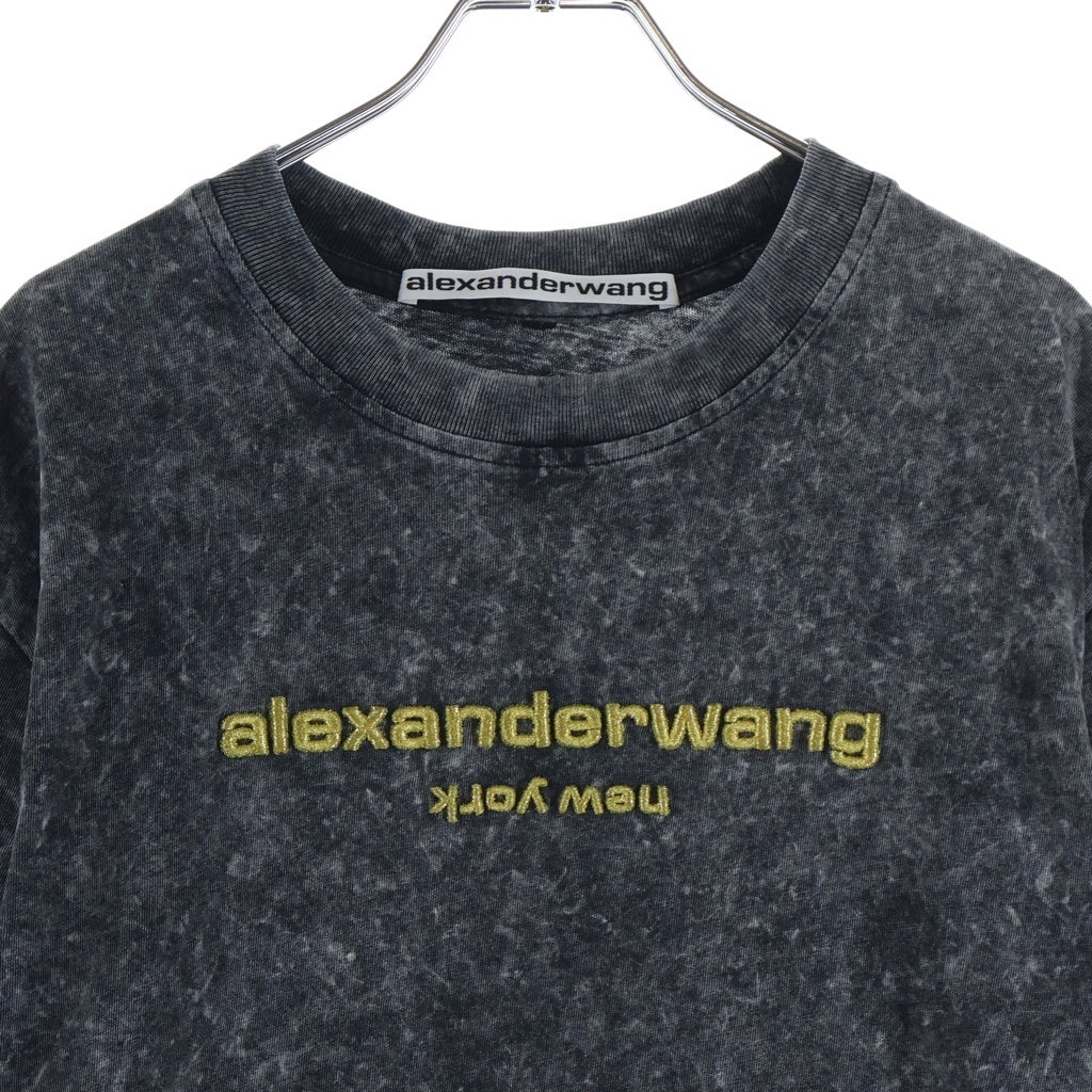 ALEXANDER WANG(アレキサンダーワン) Acid T-Shirt フェード加工 半袖Tシャツ ブラック
