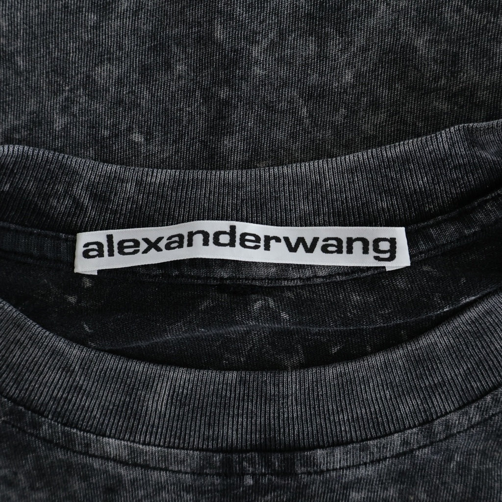 ALEXANDER WANG(アレキサンダーワン) Acid T-Shirt フェード加工 半袖Tシャツ ブラック